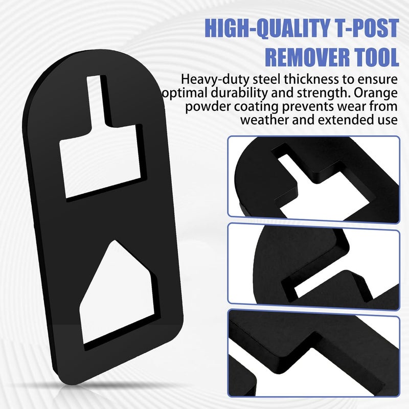 TNCZHYLX T Post Puller Fence Post Puller, Farm Equipment Tractor Accessories, Use Different Chains S Hooks Jacks Tractor Buckets from (Black) - Image 2